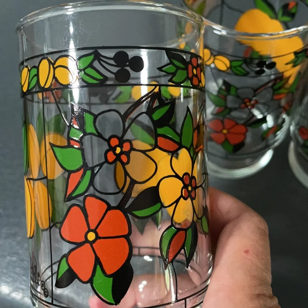Vintage 70’s Hildi Anchor Hocking water glasses